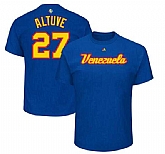 Puerto Rico Baseball 27 Jose Altuve Majestic 2017 World Baseball Classic Name & Number T-Shirt Royal,baseball caps,new era cap wholesale,wholesale hats
